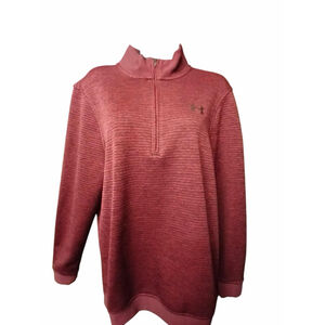 Under Armour Women's Maroon ColdGear Quarter-Zip Pullover - Size S - JC402